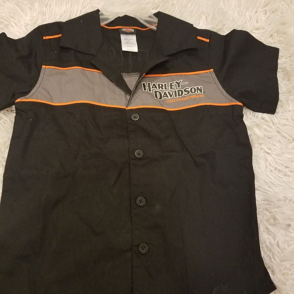 2 Harley Davidson Boys Button Down Shirt (NWOT)